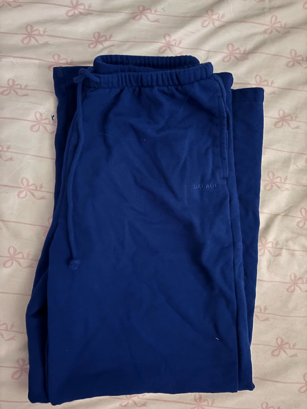 Garage midnight blue ultra fleece straight leg sweatpants ONLY WORN ONCE